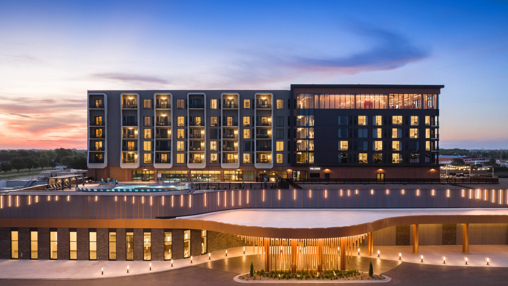 Boutique casino hotel lounge