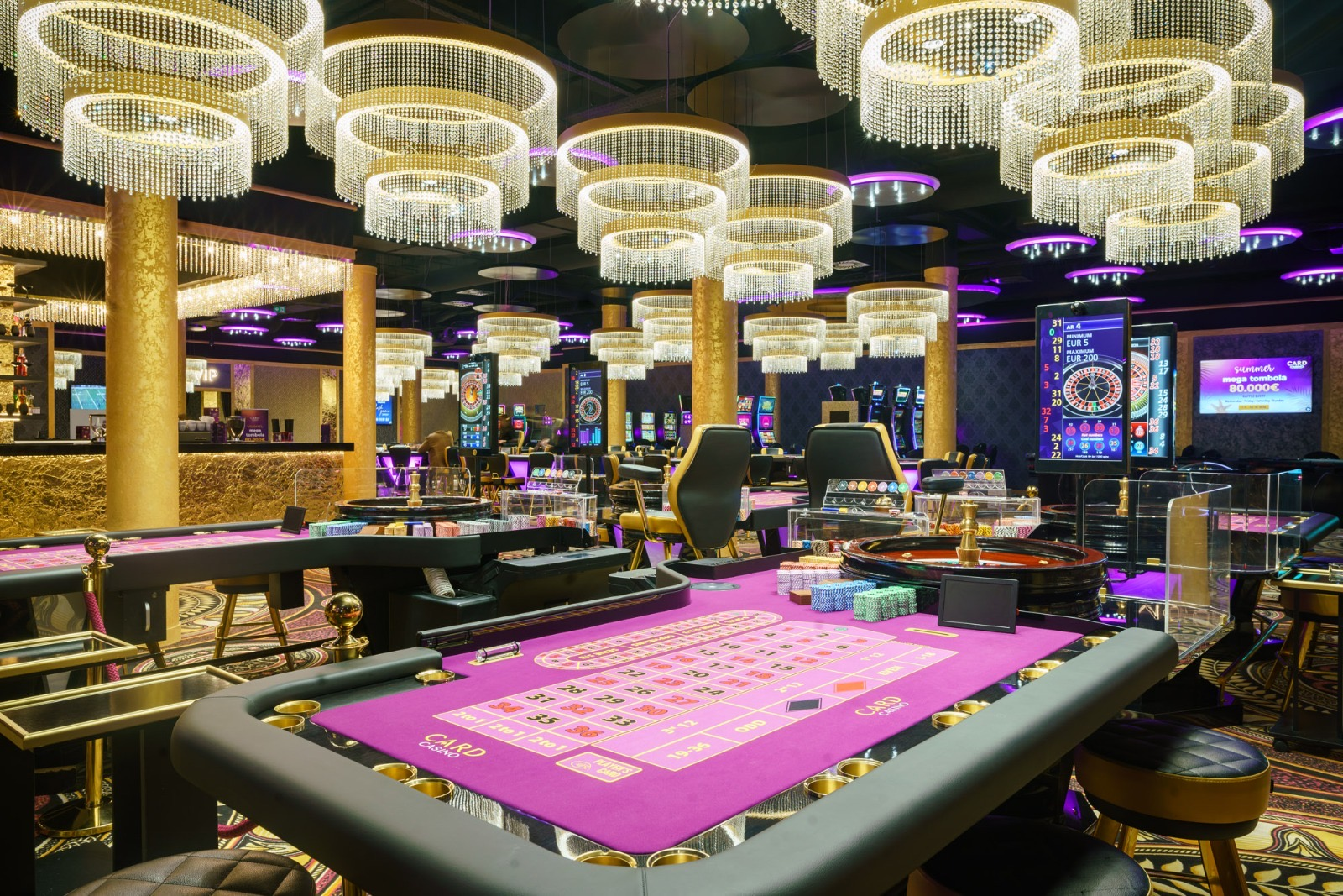 Casino hotel suite interior